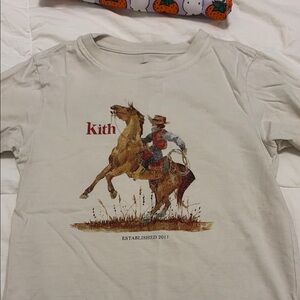 Kith Kids Beige Cowboy Graphic Tee